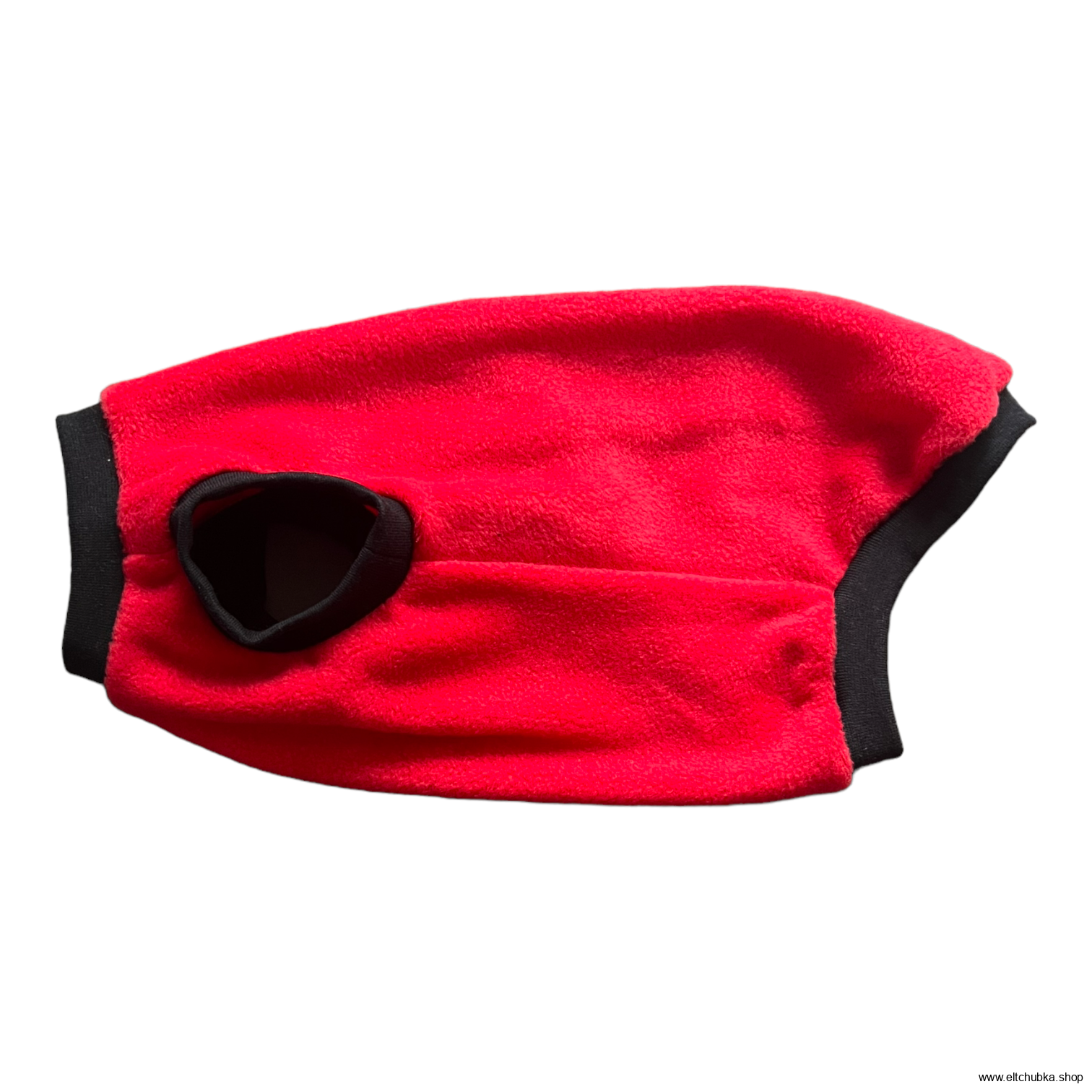 Tričko pro sphynx teplé fleece červené