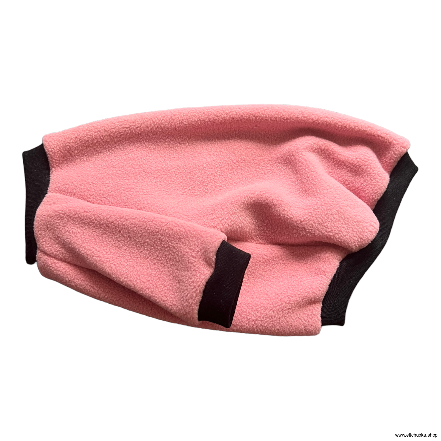 Tričko pro sphynx teplé fleece starorůžová s rukávkem