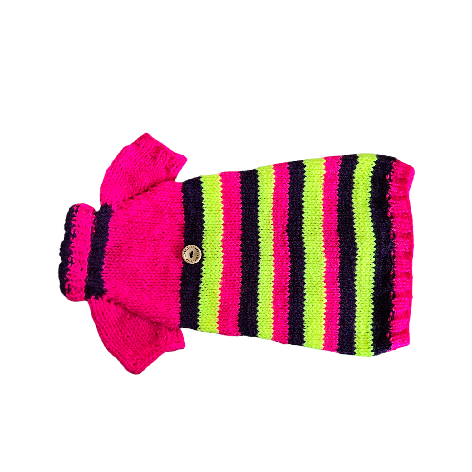 Svetřík pro sphynx - proužky neon vel.L